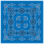 Carolina Manufacturing Texas Paisley Bandana Royal B27PAI-100031