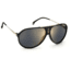 Carrera Hot65 Sunglasses, Black Gold Frame, Grey Gold Mirror Lens, 716736372150