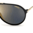 Carrera Hot65 Sunglasses, Black Gold Frame, Grey Gold Mirror Lens, 716736372150