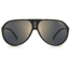 Carrera Hot65 Sunglasses, Black Gold Frame, Grey Gold Mirror Lens, 716736372150