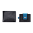 Carson Compact Travel Wallet, Black/Blue, EW-10BU