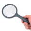 Carson LED Lighted HandHeld 2x Magnifier w/4x Spot Lens, Gray hm-44