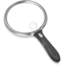 Carson LED Lighted Oversized Handheld Magnifier, 1.5x Power, 5in, Black/Silver, Small, SV-55GL