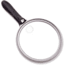 Carson LED Lighted Oversized Handheld Magnifier, 1.5x Power, 5in, Black/Silver, Small, SV-55GL