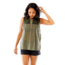 Carve Designs Allison Sleeveless Top, Womens, Olive, SM, TTVS73-317-SM