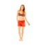 Carve Designs Bali Short - Womens, Sangria, Extra Large, SHBP19-627-XL