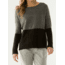 Carve Designs Carmel Color-Blocked Sweater - Men's-Charcoal/Black-Small