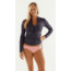 Cruz Rashguard - Womens-Carolina/Anchor-Small