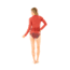 Carve Designs Cruz Rashguard - Womens, Sangria, Extra Small, RGST13-627-XS