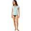 Carve Designs Dawson Rashguard - Womens, Sea Glass, Extra Small, RGCR26-352-XS