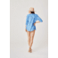 Carve Designs Dylan Gauze Tunic - Womens, Bluebay Stripe, Large, TWTC52-545-LG
