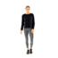 Carve Designs Hillary Long Sleeve T-Shirt - Womens, Black, Extra Small, TLCR78-001-XS