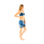 Carve Designs Noosa Boardshort - Womens, Indigo Shade, 02, SHST26-512-02