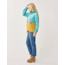 Carve Designs Rowayton Colorblock Cowl - Womens, Wave w. Wood, Extra Small, FLRC20-482-XS