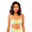 Carve Designs Sabelle Bandeau Top, Womens, Gold Palms, XS, BTBB05-719-XS
