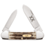 Case Canoe Folding Knife, 3.625in, V62131 SS, Spear/Pen Blades, Vintage Bone, 25962
