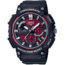 Casio Outdoor Analog Watch w/Chronograph, Date Window, Luminous Hands, WR to 100M w/Red Face - Mens, Black, One Size, MCW-200H-4AV