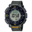 Casio Outdoor Casio Pro Trek Solar Watch Triple Sensor Watching Featuring an Altimeter, Barometer, Digital Compass, Thermometer and 100M WR - Mens, Green, One Size, PRG340-3
