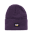Caterpillar Label Cuff Beanie, One Size, Purple Velvet, 1090026-19-3725-OS