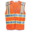 Caterpillar 5 Point Break Away Safety Vest, Hi-Vis Orange, Medium/Large 1322029-607-M/L