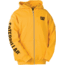 Caterpillar Full Zip Hooded Sweatshirt, Yellow, 2XL W10840-555-2XL