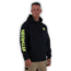 Caterpillar Trademark Banner Hooded Sweatshirt - Men's, Large, Regular, Eclipse/HV Yellow, 1910709-12966-L