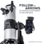Celestron StarSense Explorer 114mm Tabletop Dobsonian, Silver/Black, 22480