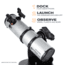 Celestron StarSense Explorer 130mm Tabletop Dobsonian, Silver/Black, 22481