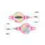 Celsius DGT Jig Double 3D eye Glow body &amp; Treble 1/16oz, Wonderbread Pink Glow, CEL-DGT16-WP