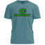 Cheeky Fishing Green Logo T-Shirt - Men's, Slate, Small, C-APP-LGT-SS