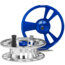 Cheeky Fishing Limitless 525 Fly Reel, Blue/Silver, 12-16 wt, 5.25 in diameter, C-LIM-525-RBS