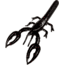 Chompers Baby Craw Hawg Soft Bait, 3.5, Black/Red Flake, BCH310-13