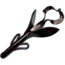 Chompers Boss Hawg Creature Bait, 1, 6in, Black/Red Flake, BH608-13