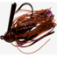 Chompers Flipping Brush Jigs 5/8 oz - 2 Pack, Brown/Purple Flash, FFSBJ58-208