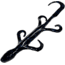 Chompers Lizard Creature Bait, 1, 6in, Black/Blue Flake, L6S9-4