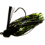 Chompers Skirted Football Jig 3/8 oz - 2 Pack, Black Blue/Chartreuse, SFB38-211
