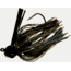 Chompers Skirted Football Jig 1/4 oz - 2 Pack, Black Firecracker, SFB14-204