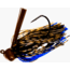 Chompers Skirted Football Jig 3/4 oz - 2 Pack, OkeeChobee Craw, SFB34-218