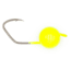 CHUBBS Floating V-Loc Jigheads, 5 Pack, 1/2in Diameter Head Size, Chartreuse, YFJH5-CHT