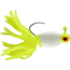 CHUBBS Panfish Broom Tail, 3 Pack, 1/16 oz, #2 Hook, Chart + White/Chart, YBT116-CWC