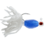 CHUBBS Panfish Broom Tail, 3 Pack, 1/16 oz, #2 Hook, White + Blue/White, YBT116-WBW