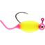CHUBBS Panfish Pin Tail Shad, 3 Pack, 1/32 oz, #4 Hook, Pink + Chart/Pink, YPT132-PCP