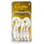 CHUBBS Rigged Curltail Grub, 5-Pack, 4in, 1/4oz, #2/0 Hook, White, Y514-WHT