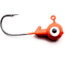 CHUBBS Solid Colors Round Jigs, 1/32oz, #6 Hook Size, 10-Pack, Orange, Y-RGHD32-10-8