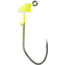 CHUBBS Swimbait Heads, 1/8 oz, 5/0, 3-Pack, White/Chart Flash, YSBH18WH-3