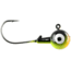 CHUBBS Two-Tone Colors Round Jigs, 1/16oz, #4 Hook Size, 10-Pack, Firetiger, Y-TJH1610-1283