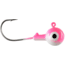 CHUBBS Two-Tone Colors Round Jigs, 1/16oz, #4 Hook Size, 10-Pack, Pink/White, Y-TJH1610-IL6