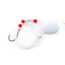 CHUBBS Walleye Rig, 2 Hooks, 60in Length, White, YSC3D-50