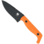 CobraTec Knives Kingpin Knives, 4in, D2 Steel, Black Drop Point Blade, Orange G10 Handle, CTKPORG
