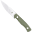 CobraTec Knives Koonsman Fixed Blade Knife, 4 in Blade, D2, OD Green, CTKMNODG